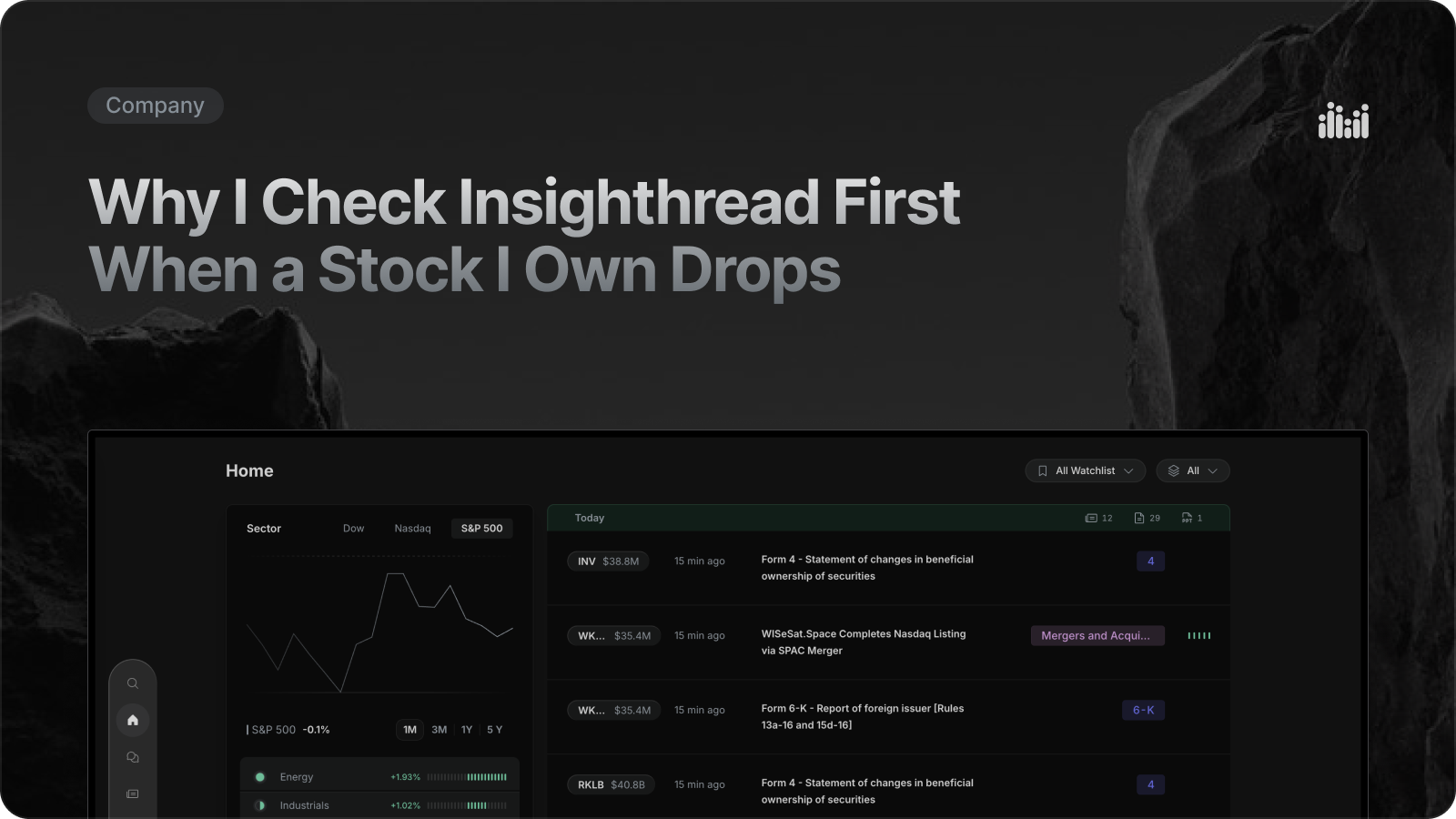 Why I Check Insighthread First When a Stock I Own Drops — Insighthread blog